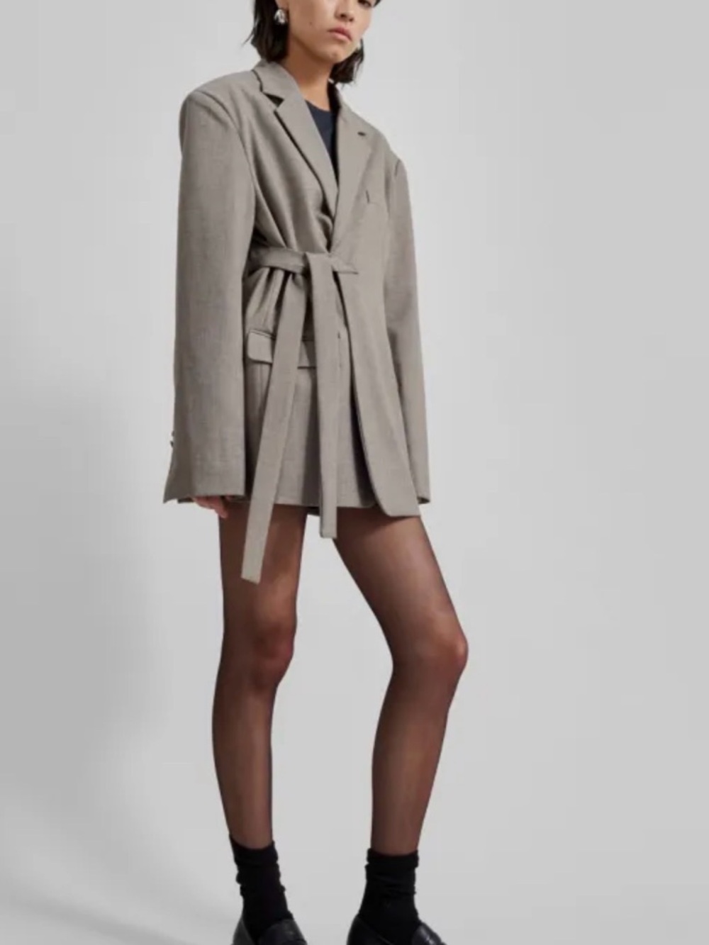 Frankie Shop Whiteney Tie Up Blazer